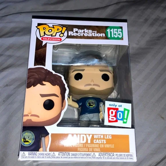 Funko Pop South Park Funko Pop! Parks & Recreation Andy In Leg Cast Go